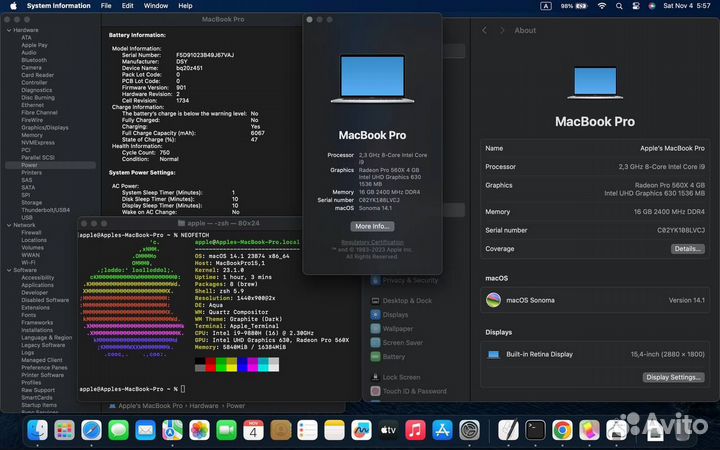Apple MacBook Pro (15 Дюймов, 2019 г.)