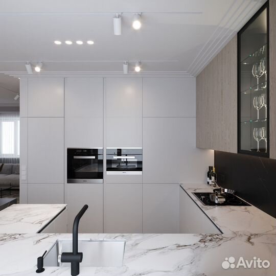 Кухня под потолок на заказ