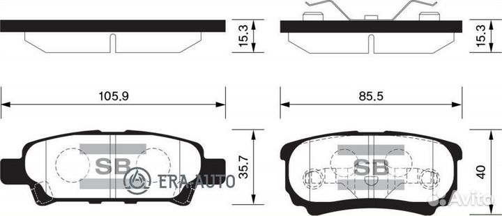 Sangsin brake SP2111 Колодки тормозные mitsubishi