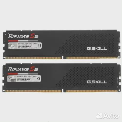 Оперативная память 32 Gb 5600 MHz G.skill ripjaws