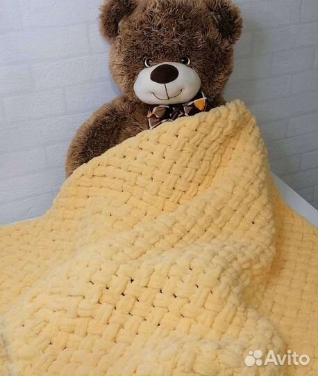 Плед детский плюшевый из Ализе пуффи 80*80