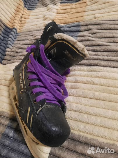 Хоккейные коньки bauer 34 размер