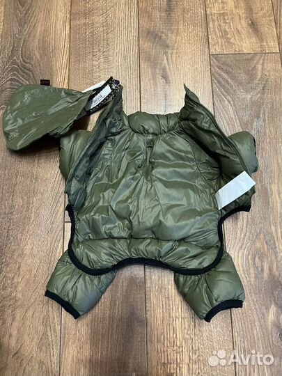 Новый комбинезон пуховик puppia Одежда для собак