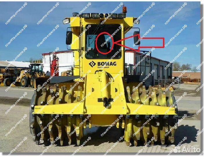 Стекло для мусорного уплотнителя Bomag DC 722 RB с