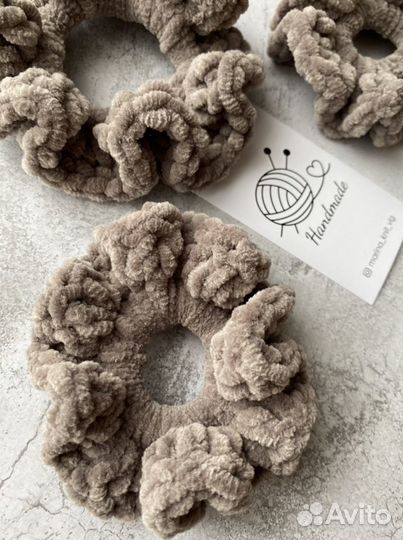 Вязаные резинки для волос