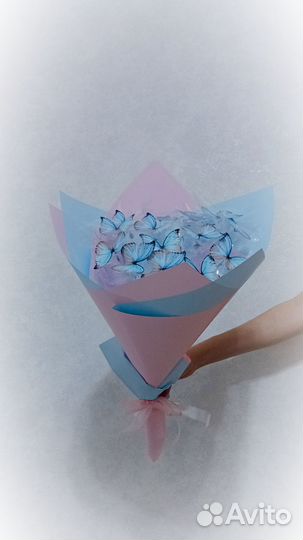 Готовый букет из бабочек