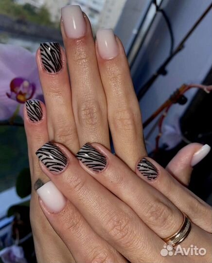 Наращивание/покрытие/педикюр