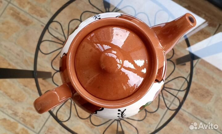 Винтажный заварочный чайник (керамика, СССР)