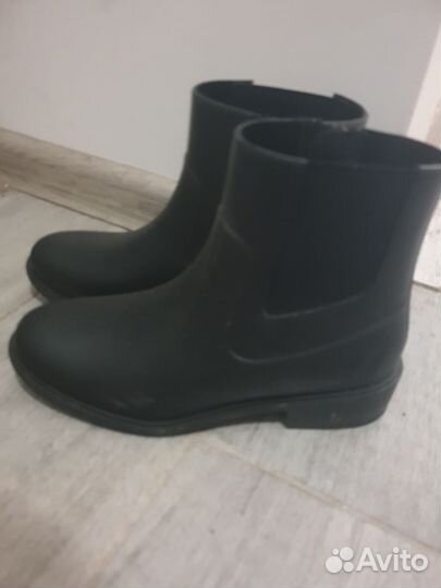 Челси кожа м резиновые сапоги 38