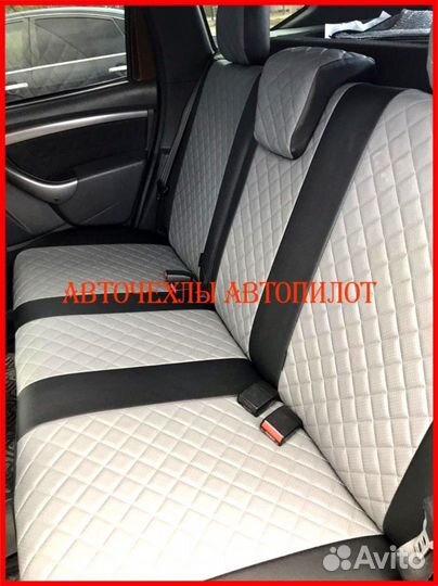 Чехлы Автопилот Renault Duster 1 из экокожи Ромб