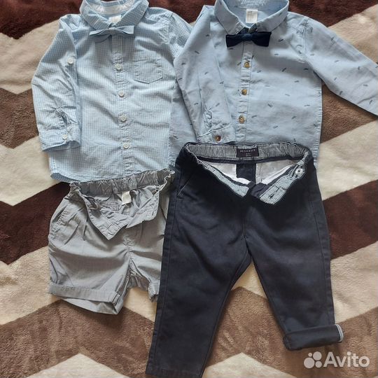 Рубашки, брюки и пиджак 86, 92, 98, 104р