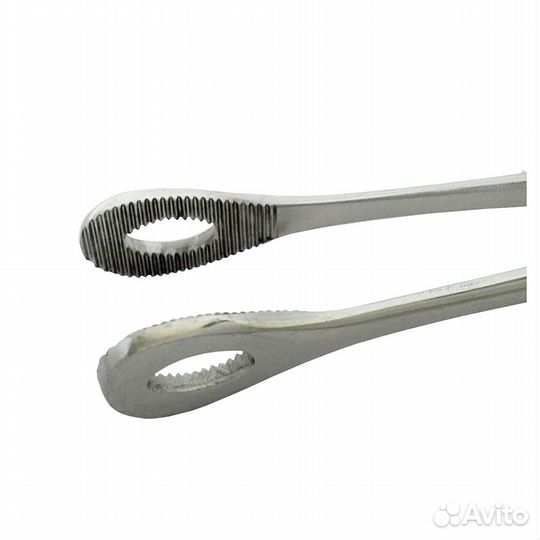 Щипцы для удаления плод.яйца, прямые, с шир.губок