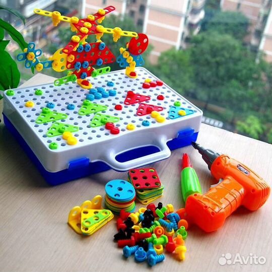 Конструктор мозаика с шуруповертом Creative Mosaic