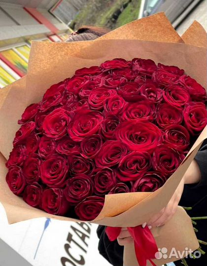 Розы букет цветов 51