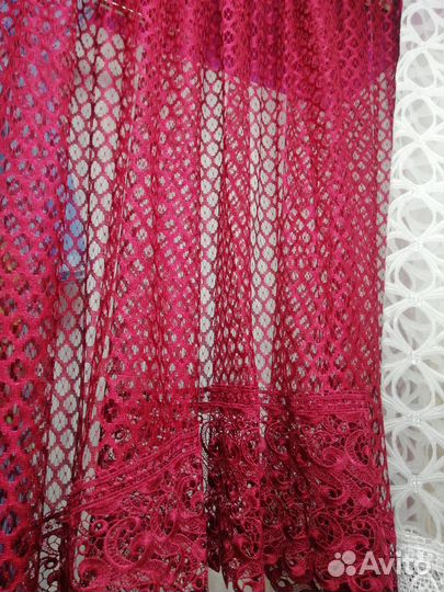 Штора тюль для кухни 3м