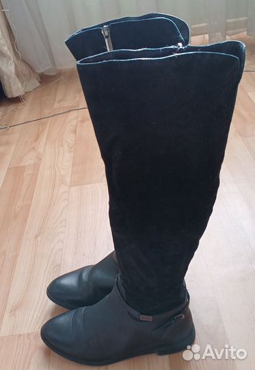Сапоги демисезонные женские 38 натуральные