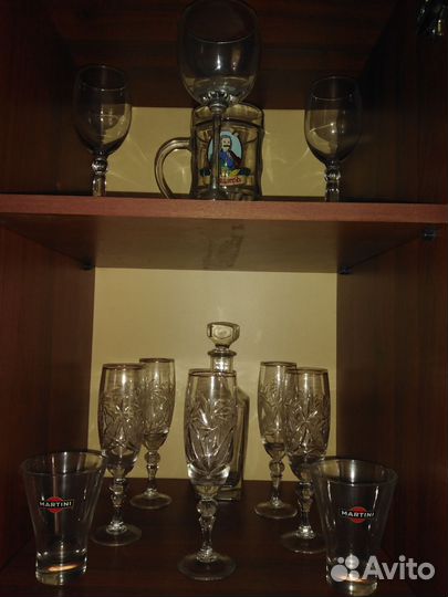 Посуда-вазы, бокалы, фужеры и др