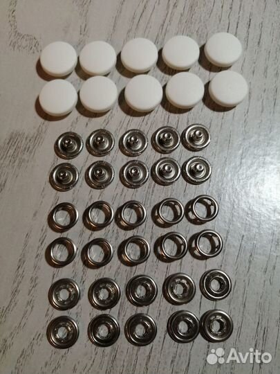 Кнoпки Prym Белые, джeрси+анорак 40шт