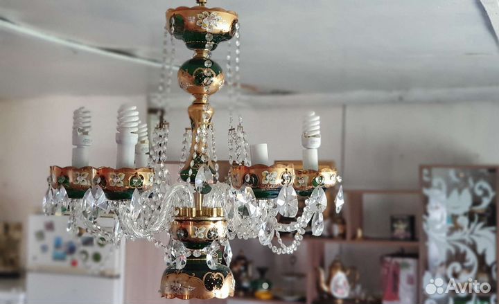Люстра хрустальная чехия