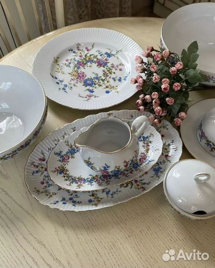 Столовый сервиз гдр jlmenau