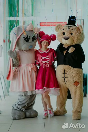 Эксресс поздравление ростовая кукла белый мишка