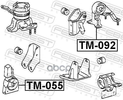 Опора двигателя toyota corolla 00-08 передняя