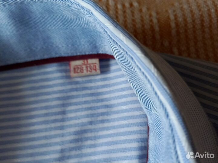 Рубашка школьная на мальчика. Р.128 134