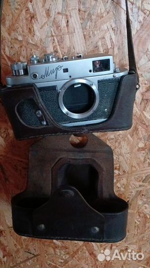 Фотоаппарат Мир без объектива в кожанном футляре