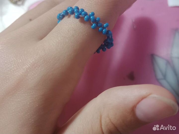 Кольцо из бисера