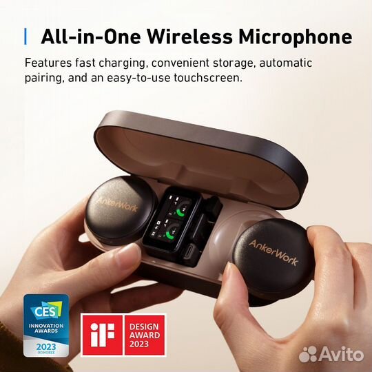 Беспроводной петличный микрофон AnkerWork M650