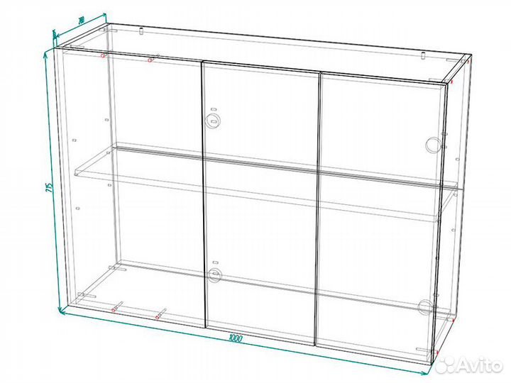 Кухня Кельн корпус швуп 1000 бел фасад швуп 1000 с