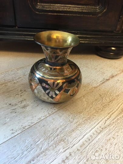 Ваза латунь винтаж