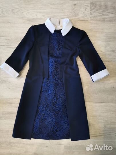 Платье школьное синее 122