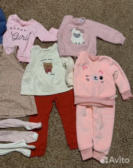 Вещи пакетом на девочку 80 86