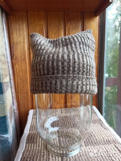 Шапка вязаная монгольская женская верблюд шерсть