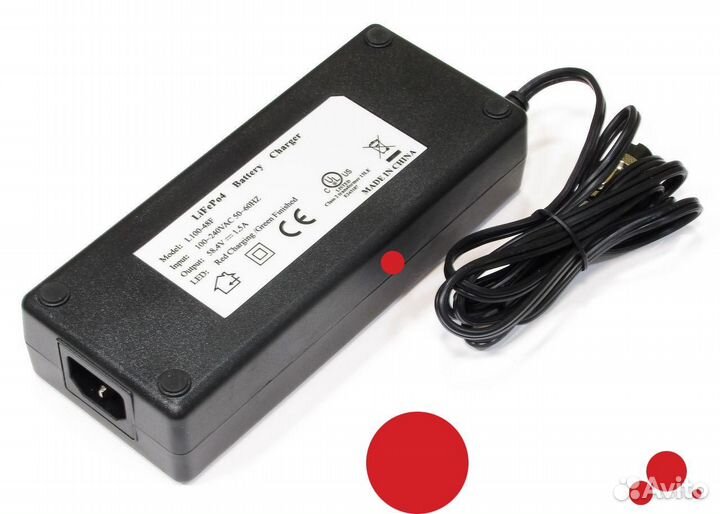 Solowheel Адаптер питания LiFePo4 L100-48F (58.4V