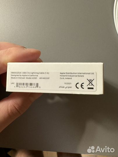 Кабель apple type-c to lightning (1m) оригинальный