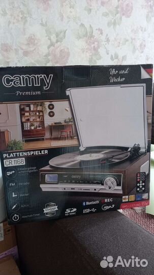 Виниловый проигрыватель Camry Premium