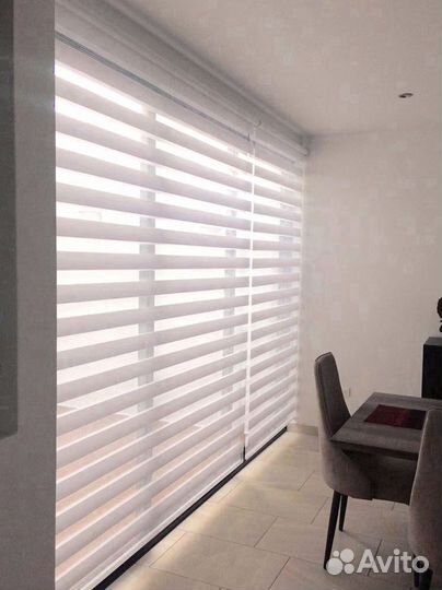 Рулонные шторы день ночь