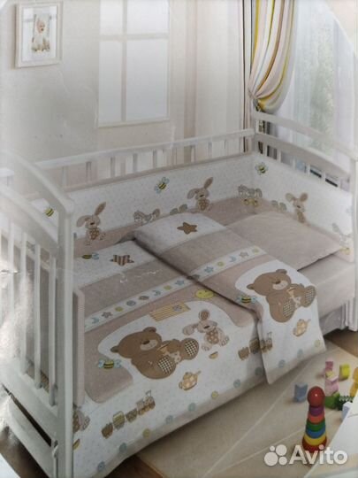 Комплект постельного белья в детскую кроватку