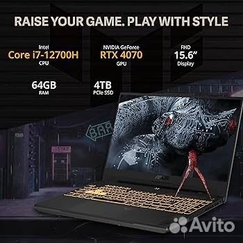 Asus Tuf F15, i7/64/2TB/RTX4070