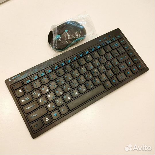 Беспроводная клавиатура и мышь dexp новая