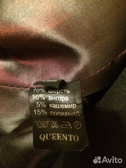 Муж. весенне-осеннее шерстяное пальто б/у, 48-50