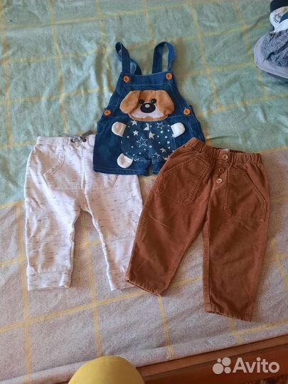 Вещи пакетом на мальчика 74-80 см zara hm