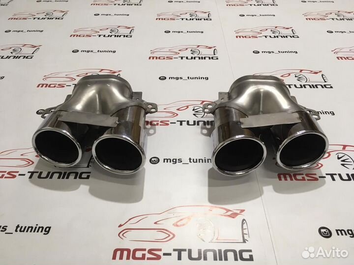 Насадки на выхлоп Mercedes E53 Chrome