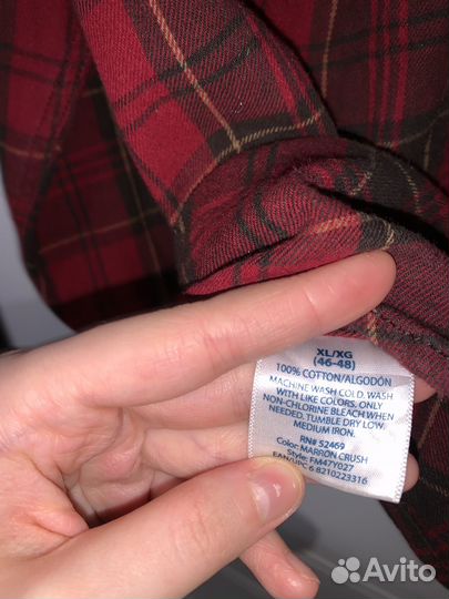 Рубашка в клетку мужская оверсайз