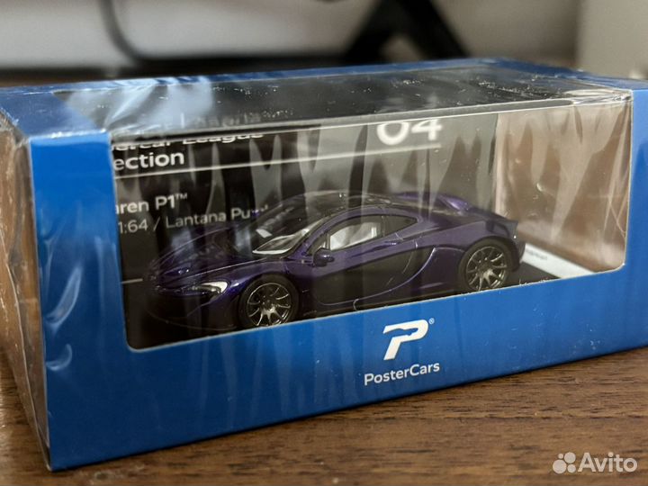 Коллекционная модель McLaren P1 purple 1:64