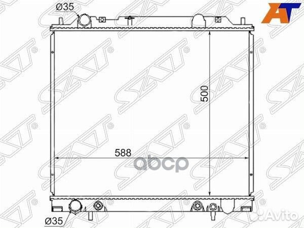 Радиатор Mitsubishi Delica 94-07 MC0005-3R Sat