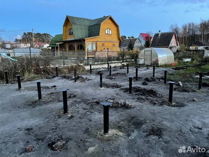 Винтовые сваи под ключ Фундамент на винтовых сваях