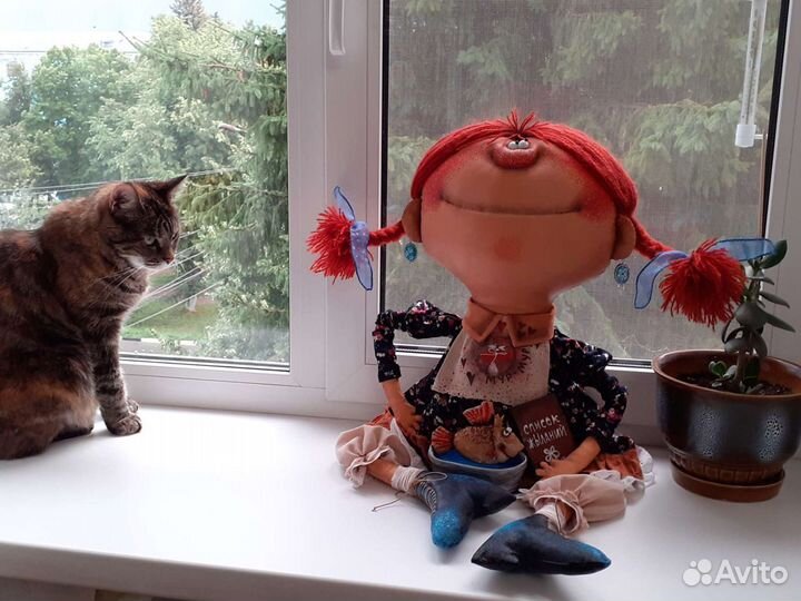 Текстильная интерьерная кукла